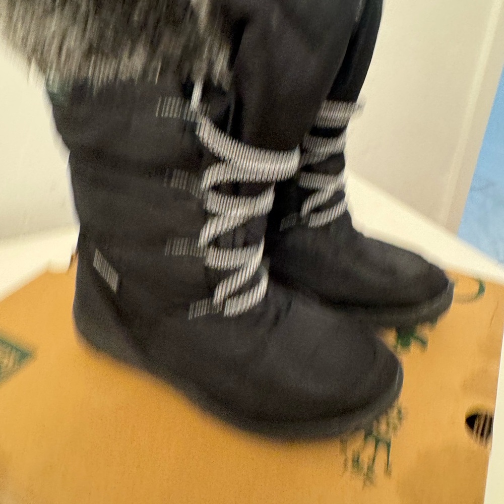 Kamik Black Kids Snow Boots